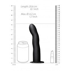 Fallo Strap-On Curvo 20 cm nero Fallo Strap-On Curvo 20 cm nero