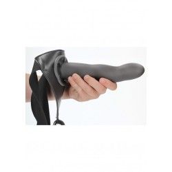 Fallo Strap-On Curvo 20 cm Gun Metal Fallo Strap-On Curvo 20 cm Gun Metal