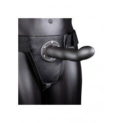 Fallo Strap-On Curvo 20 cm Gun Metal Fallo Strap-On Curvo 20 cm Gun Metal