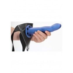 Fallo Strap-On Curvo 20 cm Metallic Blue Fallo Strap-On Curvo 20 cm Metallic Blue