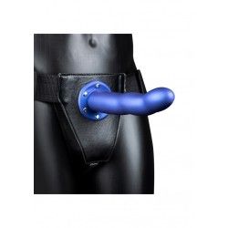 Fallo Strap-On Curvo 20 cm Metallic Blue Fallo Strap-On Curvo 20 cm Metallic Blue