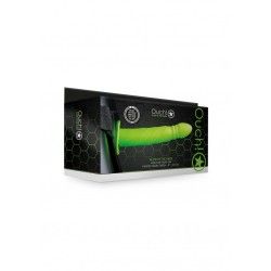 Fallo Strap-On Twisted 20 cm verde fluo/nero Fallo Strap-On Twisted 20 cm verde fluo/nero