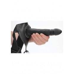 Fallo Strap-On Twisted 20 cm nero Fallo Strap-On Twisted 20 cm nero