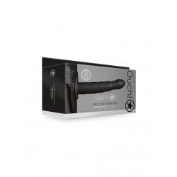 Fallo Strap-On Twisted 20 cm nero Fallo Strap-On Twisted 20 cm nero