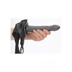 Fallo Strap-On Twisted 20 cm Gun Metal Fallo Strap-On Twisted 20 cm Gun Metal