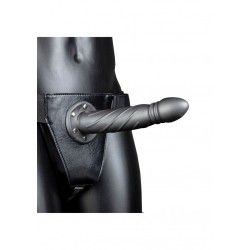 Fallo Strap-On Twisted 20 cm Gun Metal Fallo Strap-On Twisted 20 cm Gun Metal