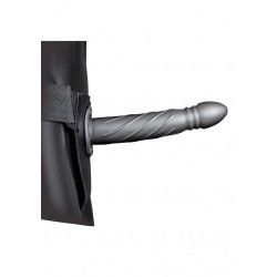 Fallo Strap-On Twisted 20 cm Gun Metal Fallo Strap-On Twisted 20 cm Gun Metal