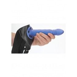 Fallo Strap-On Twisted 20 cm Metallic Blue Fallo Strap-On Twisted 20 cm Metallic Blue