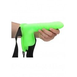 Fallo Strap-On Ribbed 21 cm verde fluo/nero Fallo Strap-On Ribbed 21 cm verde fluo/nero