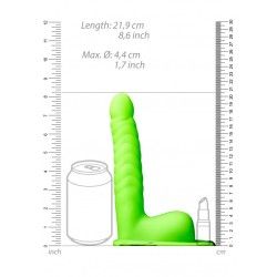 Fallo Strap-On Ribbed 21 cm verde fluo/nero Fallo Strap-On Ribbed 21 cm verde fluo/nero