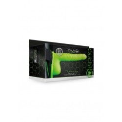 Fallo Strap-On Ribbed 21 cm verde fluo/nero Fallo Strap-On Ribbed 21 cm verde fluo/nero