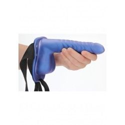 Fallo Strap-On Ribbed 21 cm Metallic Blue Fallo Strap-On Ribbed 21 cm Metallic Blue