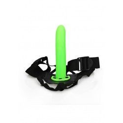 Fallo Strap-On Textured 20 cm verde fluo/nero Fallo Strap-On Textured 20 cm verde fluo/nero