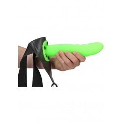 Fallo Strap-On Textured 20 cm verde fluo/nero Fallo Strap-On Textured 20 cm verde fluo/nero