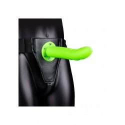 Fallo Strap-On Textured 20 cm verde fluo/nero Fallo Strap-On Textured 20 cm verde fluo/nero