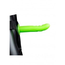 Fallo Strap-On Textured 20 cm verde fluo/nero Fallo Strap-On Textured 20 cm verde fluo/nero