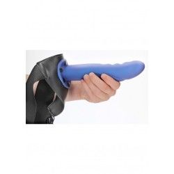 Fallo Strap-On Textured 20 cm Metallic Blue Fallo Strap-On Textured 20 cm Metallic Blue