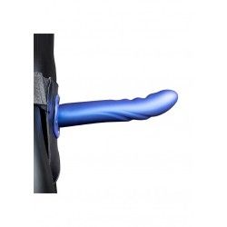 Fallo Strap-On Textured 20 cm Metallic Blue Fallo Strap-On Textured 20 cm Metallic Blue