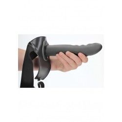 Fallo Strap-On Textured 20 cm Gun Metal Fallo Strap-On Textured 20 cm Gun Metal