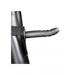 Fallo Strap-On Textured 20 cm Gun Metal Fallo Strap-On Textured 20 cm Gun Metal