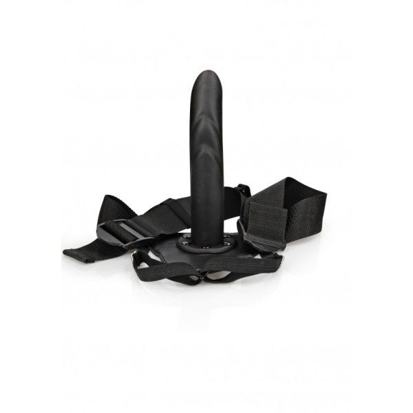 Fallo Strap-On Textured 20 cm nero