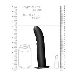 Fallo Strap-On Textured 20 cm nero Fallo Strap-On Textured 20 cm nero