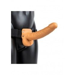 Fallo Strapon cavo con testicoli 27cm mulatto Fallo Strapon cavo con testicoli 27cm mulatto