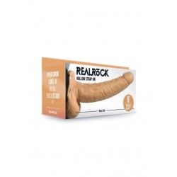 Fallo Strapon cavo con testicoli 27cm mulatto Fallo Strapon cavo con testicoli 27cm mulatto
