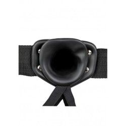 Vibratore Strapon cavo 27 cm nero Vibratore Strapon cavo 27 cm nero