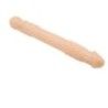 Dildo doppio stimolante pelle chiara 25,5 cm Dildo doppio stimolante pelle chiara 25,5 cm
