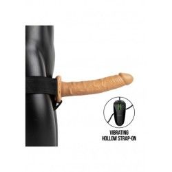 Vibratore Strapon cavo 27 cm mulatto Vibratore Strapon cavo 27 cm mulatto