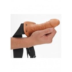 Fallo Strapon cavo 18.5 cm mulatto Fallo Strapon cavo 18.5 cm mulatto