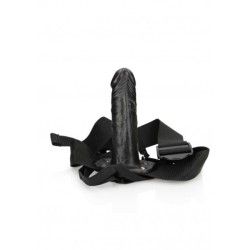 Fallo Strapon cavo 18.5 cm nero Fallo Strapon cavo 18.5 cm nero