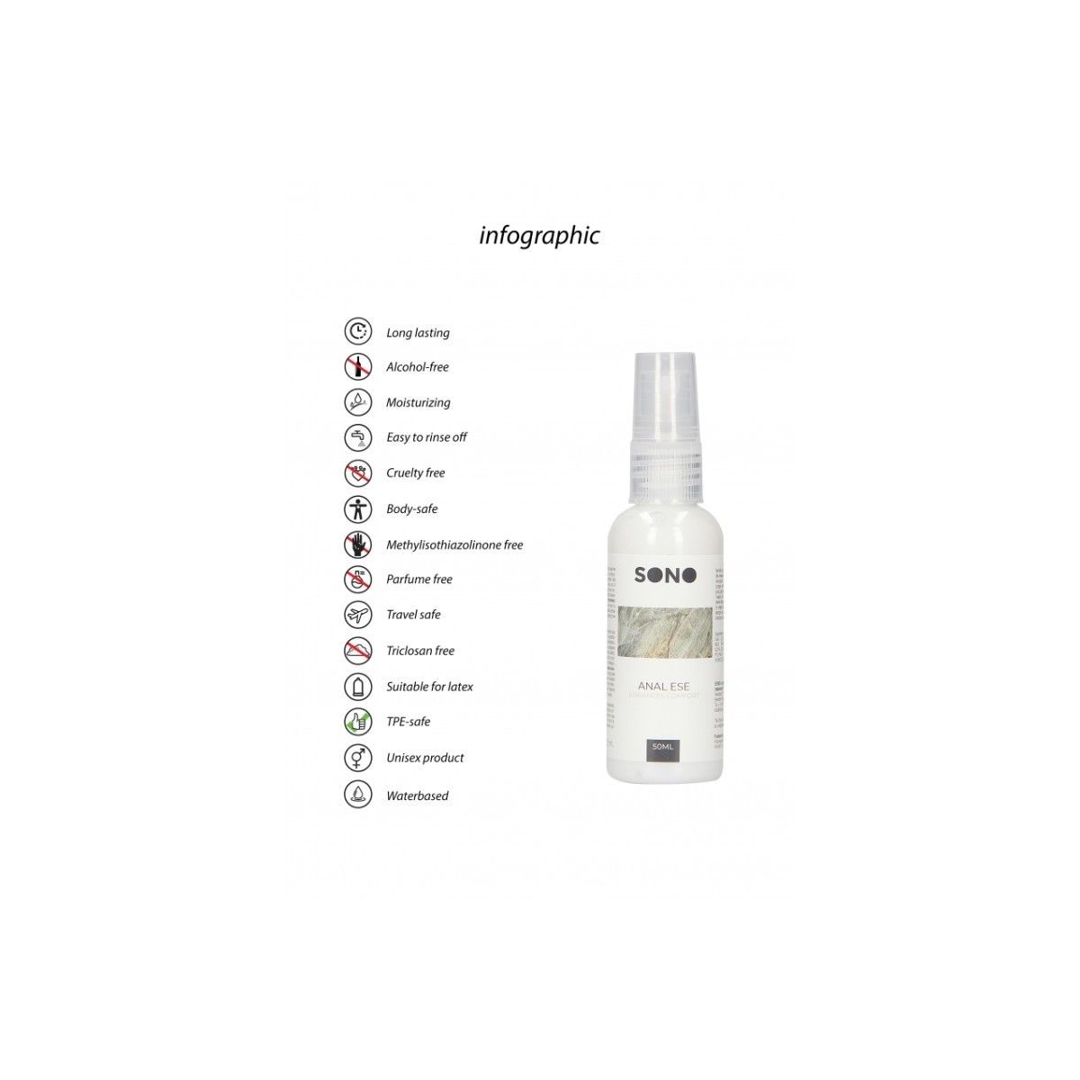 Lubrificante spray rilassante Anal Ese - 50ml