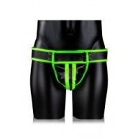 Slip sexy verde fluo/nero Ouch!