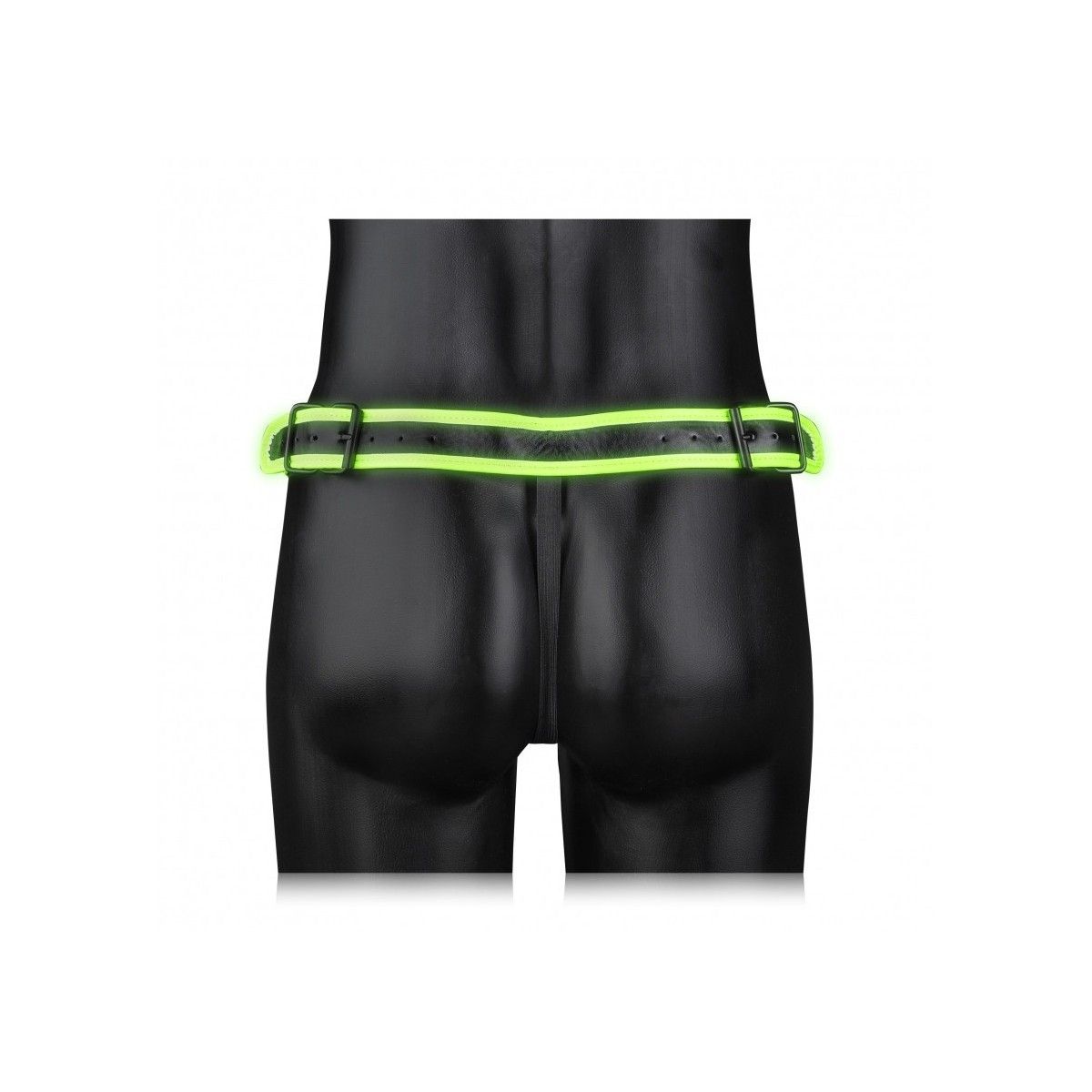 Perizoma uomo Striped Jock Strap - GitD - Neon Green/Black