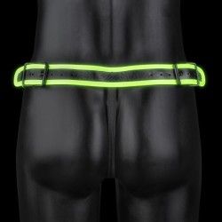 Jockstrap sexy bottoni verde fluo/nero Ouch! Jockstrap sexy bottoni verde fluo/nero Ouch!