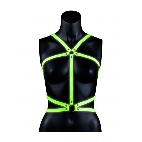 Pettorina donna verde fluo/nero Ouch!