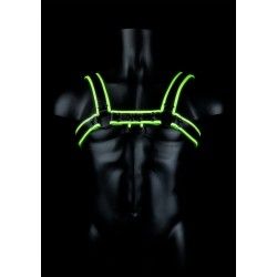 Pettorina uomo fibbia verde fluo/nero Ouch! Pettorina uomo fibbia verde fluo/nero Ouch!