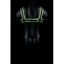 Pettorina uomo fibbia verde fluo/nero Ouch! Pettorina uomo fibbia verde fluo/nero Ouch!