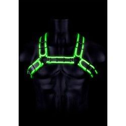 Imbracatura uomo multi fibbie verde fluo/nero Imbracatura uomo multi fibbie verde fluo/nero