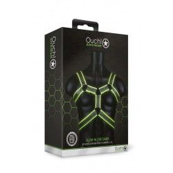 Pettorina regolabile 2 fibbie verde fluo/nero Pettorina regolabile 2 fibbie verde fluo/nero