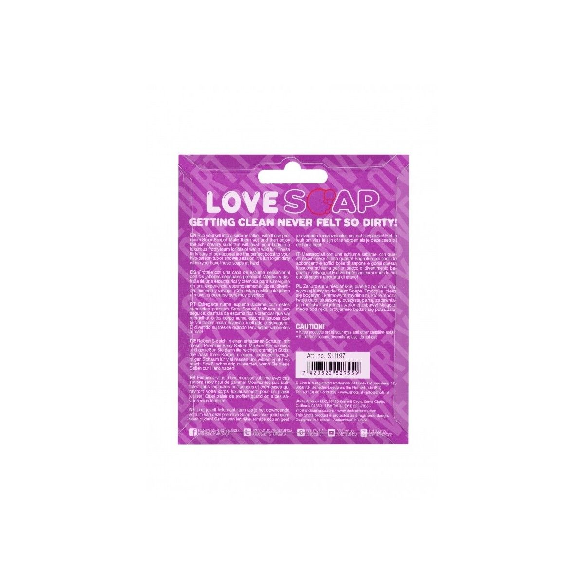 Sapone a cuore Heart Soap - Dirty Love - Lavender Scented