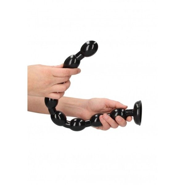 Dildo Anale con sfere Snake 48 cm nero