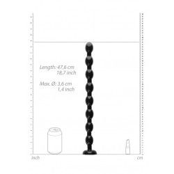 Dildo Anale con sfere Snake 48 cm nero Dildo Anale con sfere Snake 48 cm nero