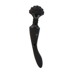 Massaggiatore wand testa rilievi Shiatsu nero Massaggiatore wand testa rilievi Shiatsu nero