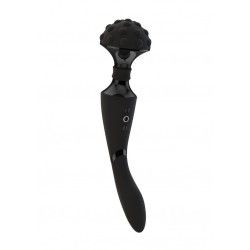 Massaggiatore wand testa rilievi Shiatsu nero Massaggiatore wand testa rilievi Shiatsu nero