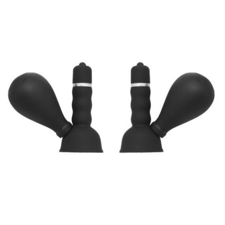 Stimola capezzoli vibranti Twins neri