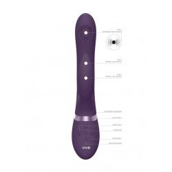 Vibratore rabbit Aimi Viola 22,3 cm Vibratore rabbit Aimi Viola 22,3 cm