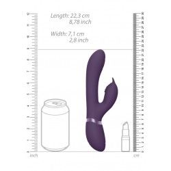 Vibratore rabbit Aimi Viola 22,3 cm Vibratore rabbit Aimi Viola 22,3 cm